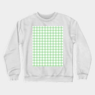 Green Gingham Crewneck Sweatshirt